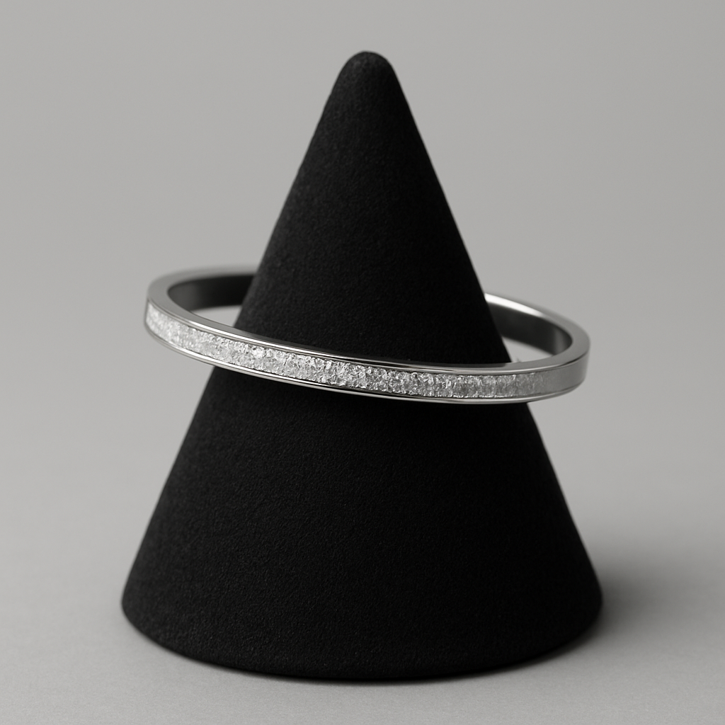 Bracelet argenté strass