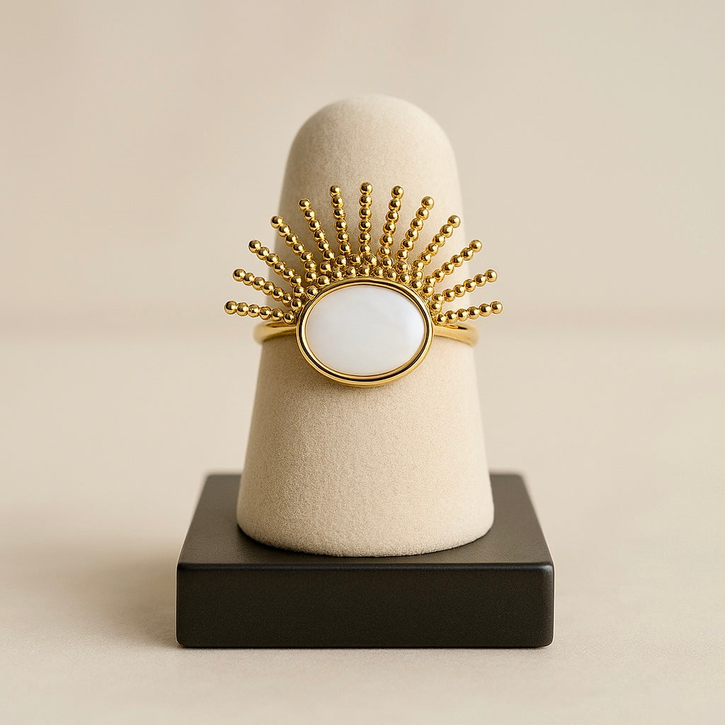 Bague Isis blanche