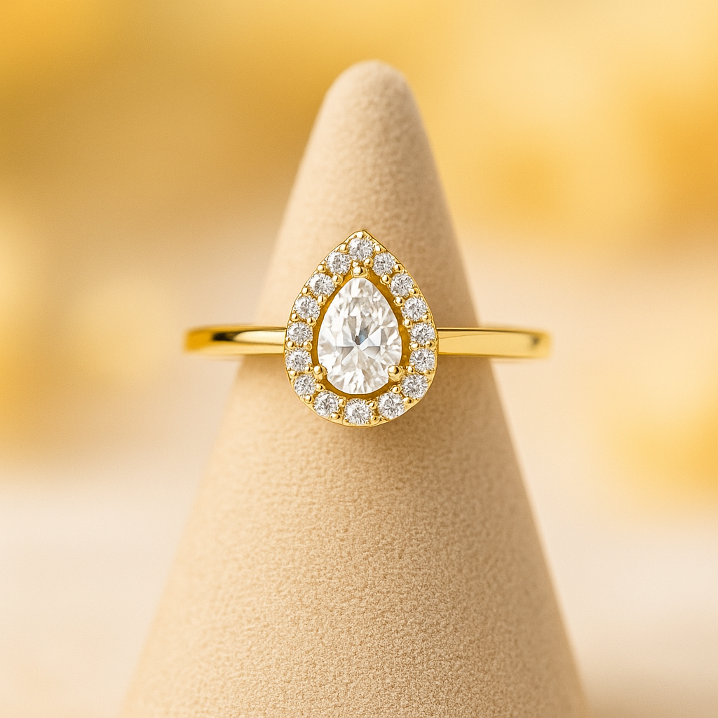 Bague éclat blanche