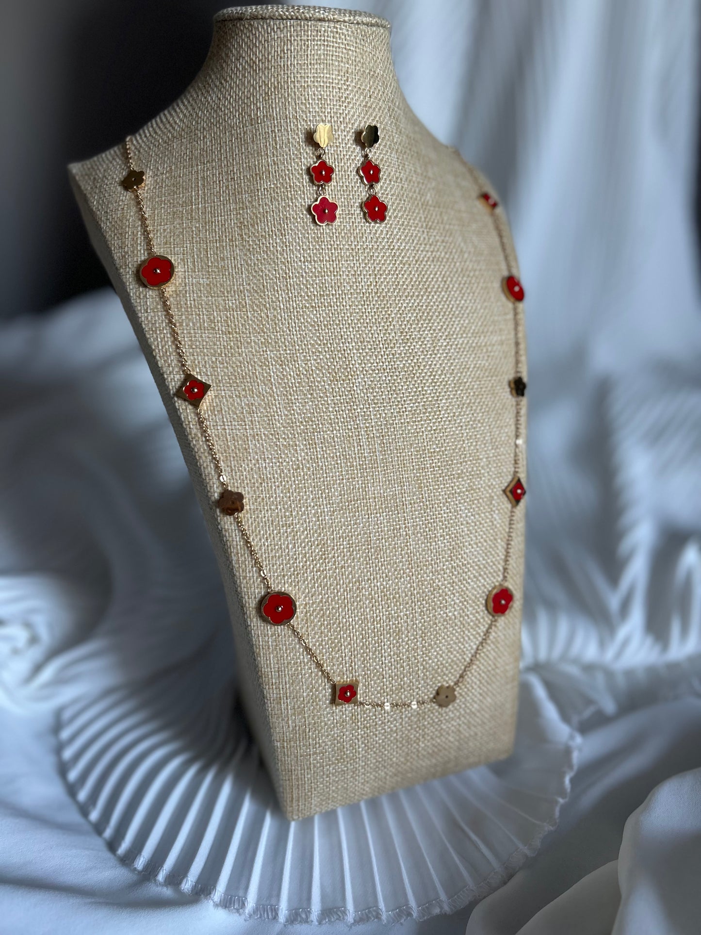Parure sautoir & boucles Talia