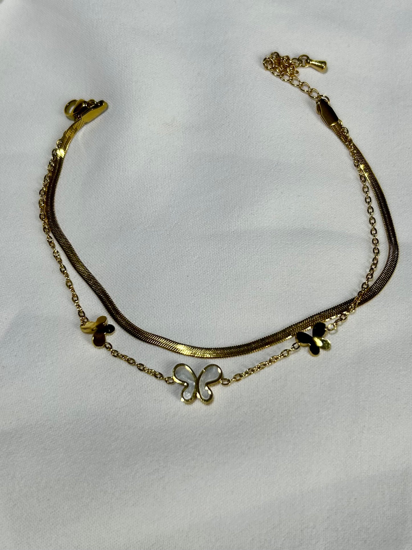 Chaîne de cheville Papillon