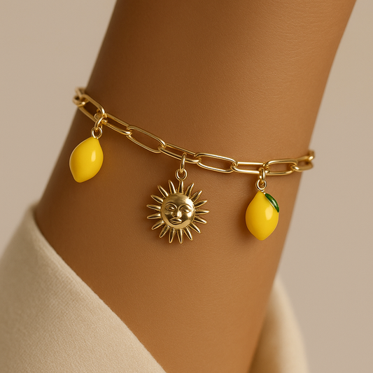 Bracelet Breloques Citron