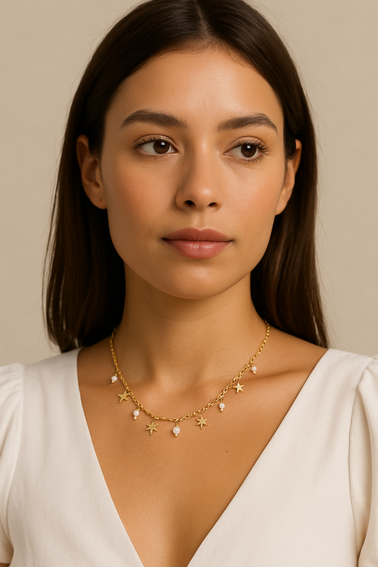 Collier Pampilles blanc