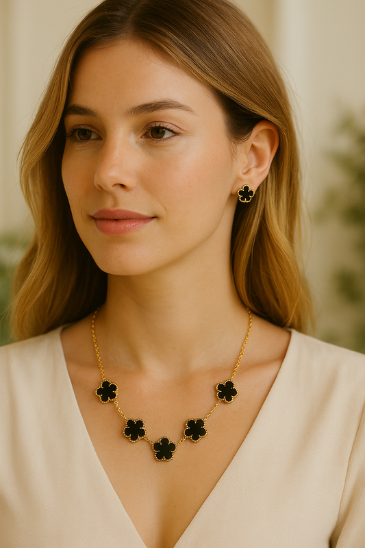 Collier Florea noir