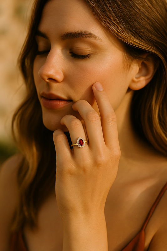 Bague éclat rubis
