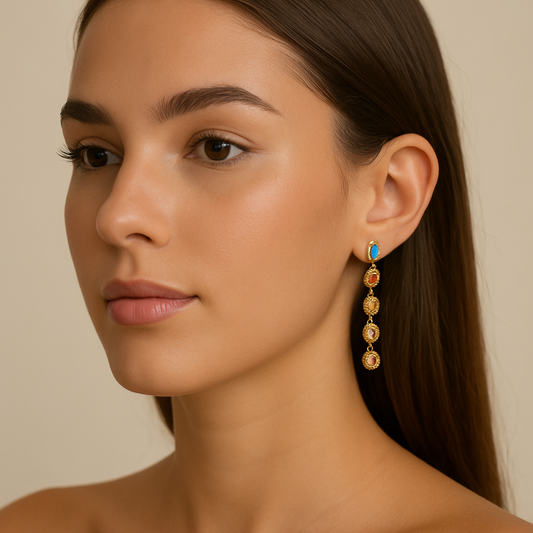 Boucles d’oreilles Elyssa Color doré