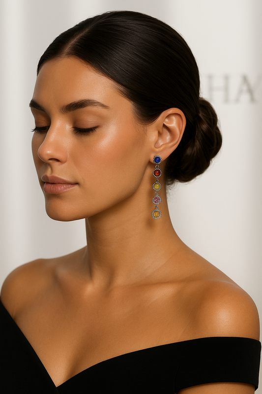 Boucles d’oreilles Elyssa argenté color