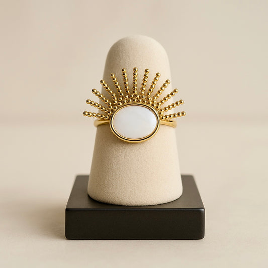 Bague Isis blanche