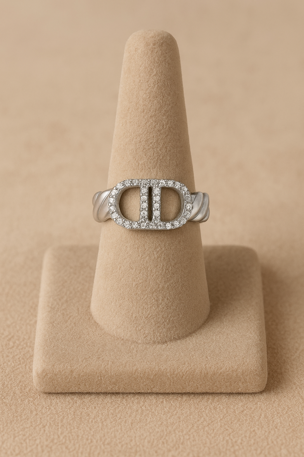 Bague Deva strass argenté