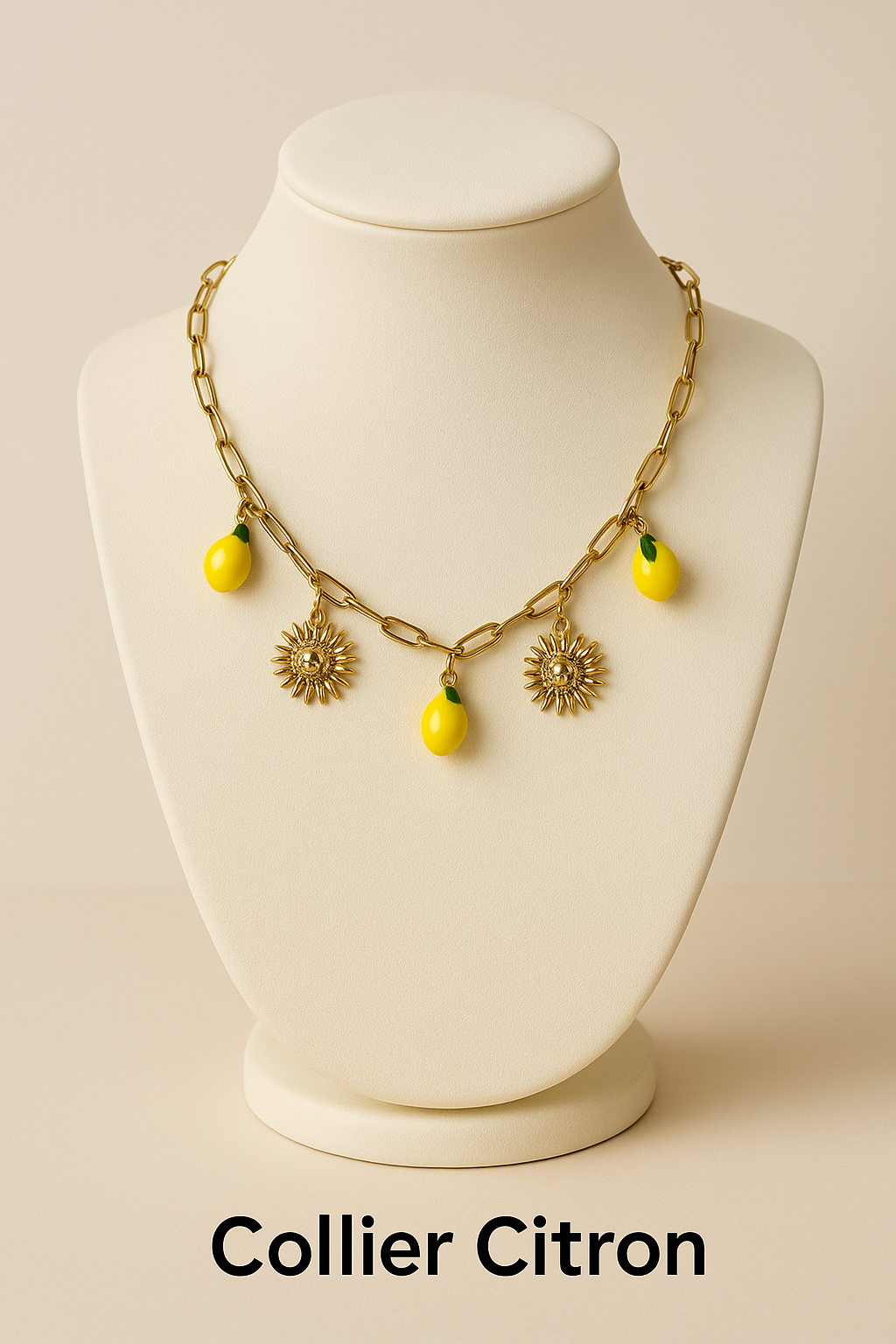 Collier Citron breloque