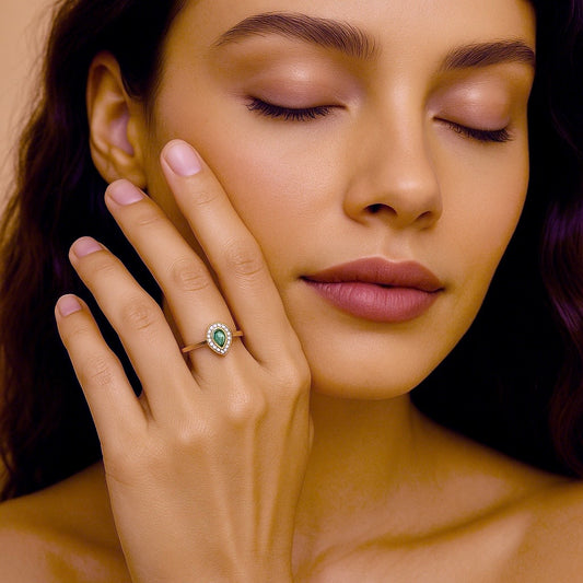 Bague éclat aigue marine