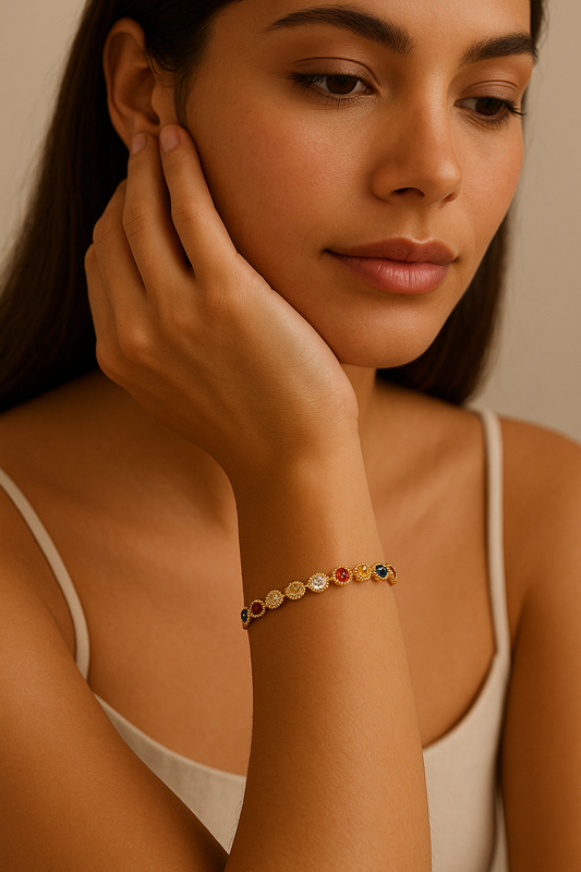 Bracelet Élyssa Color doré
