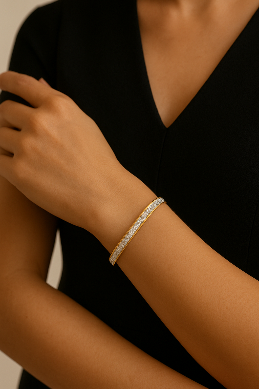 Bracelet Doré Strass