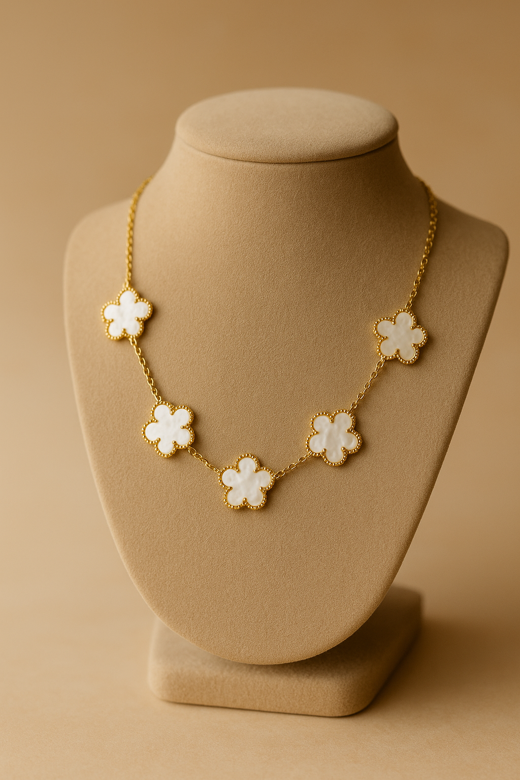 Collier Florea blanc