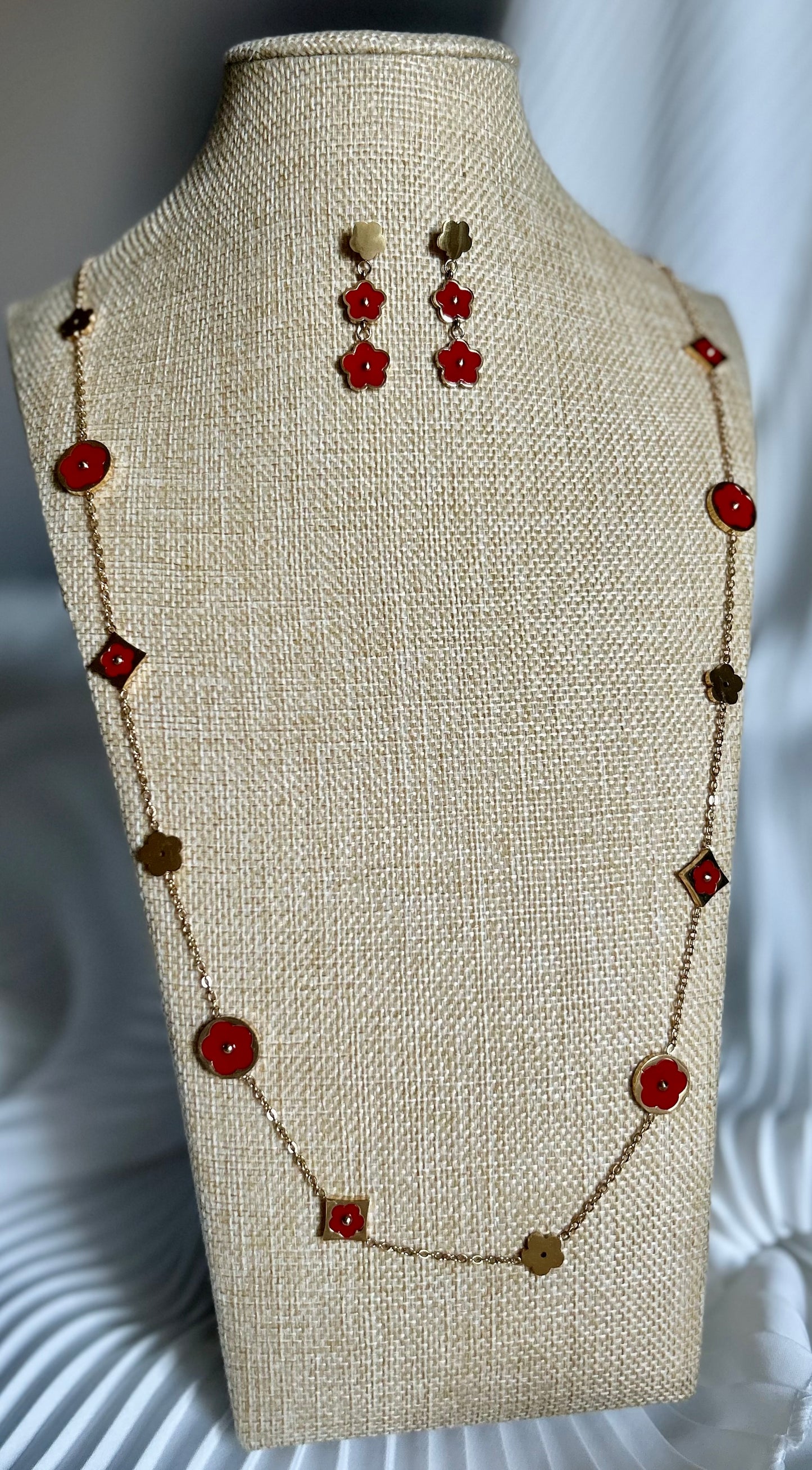 Parure sautoir & boucles Talia