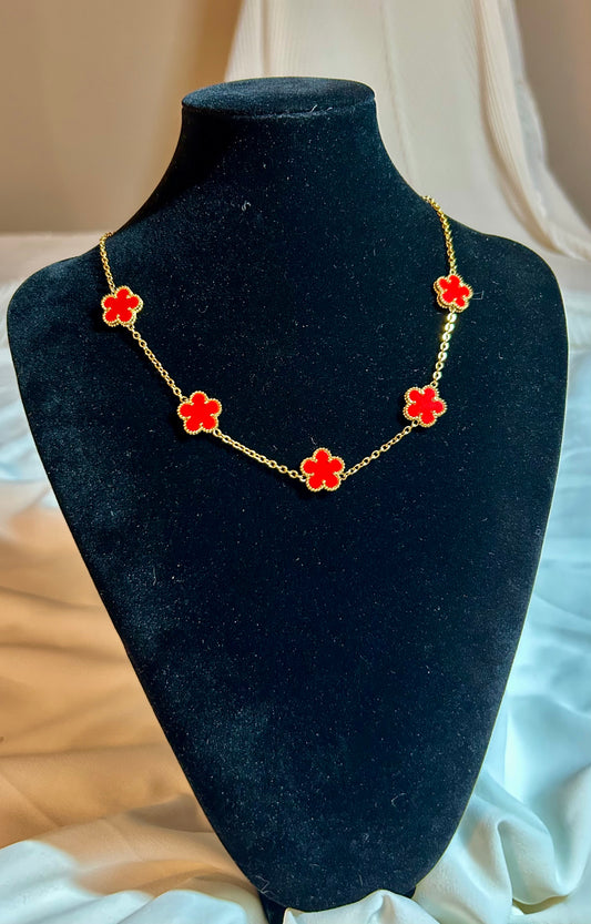 Collier Florea rouge