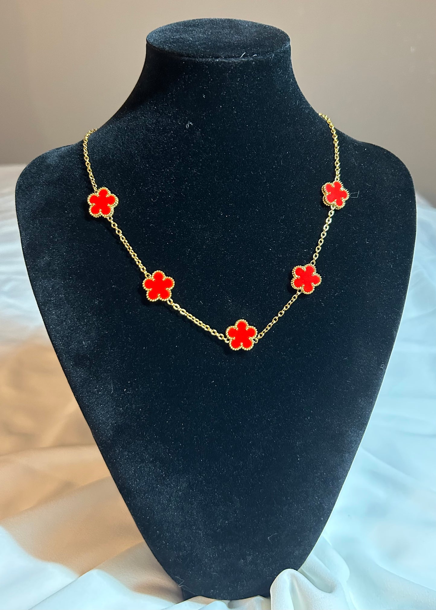 Collier Florea rouge