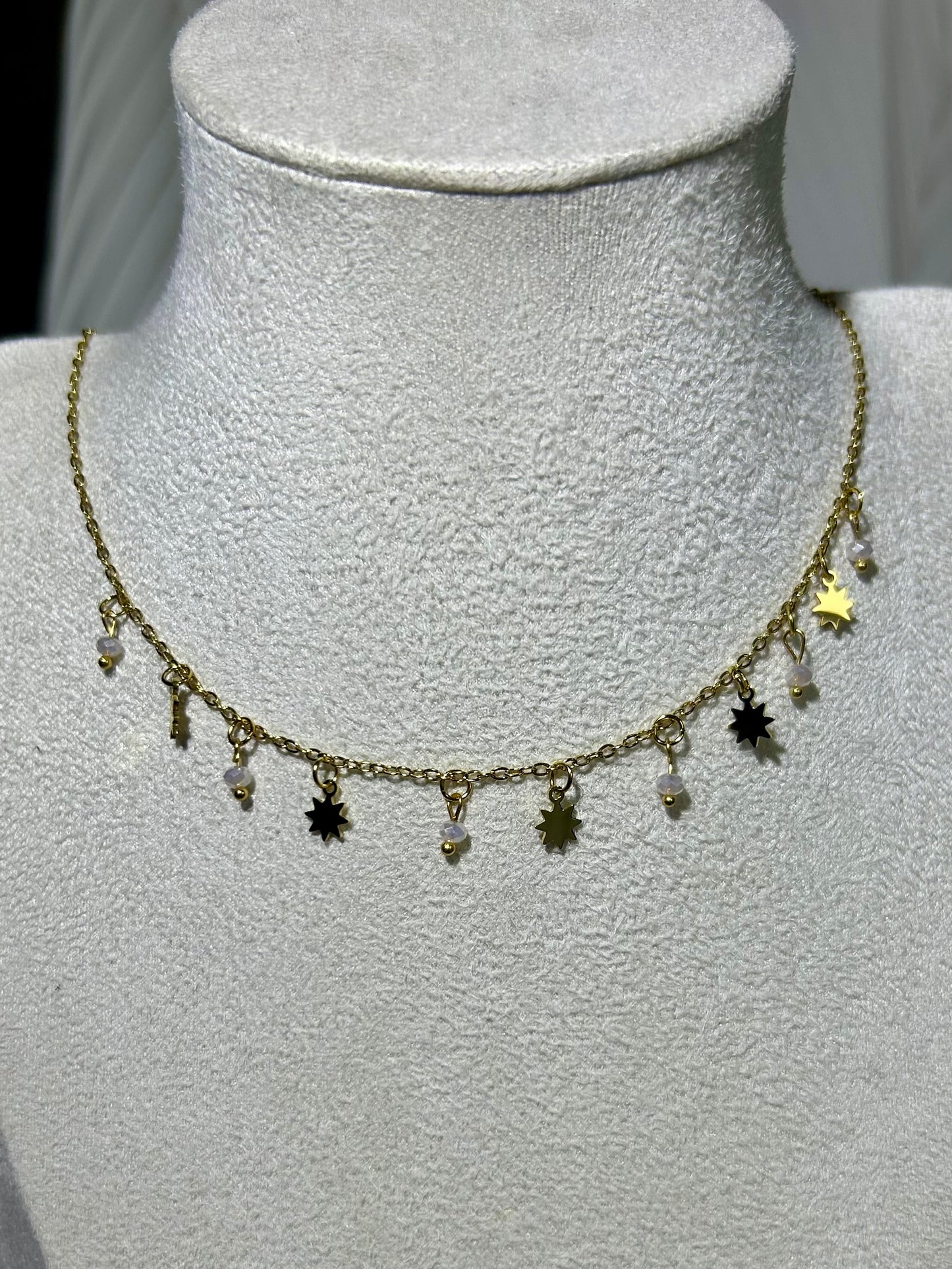 Collier Pampilles blanc