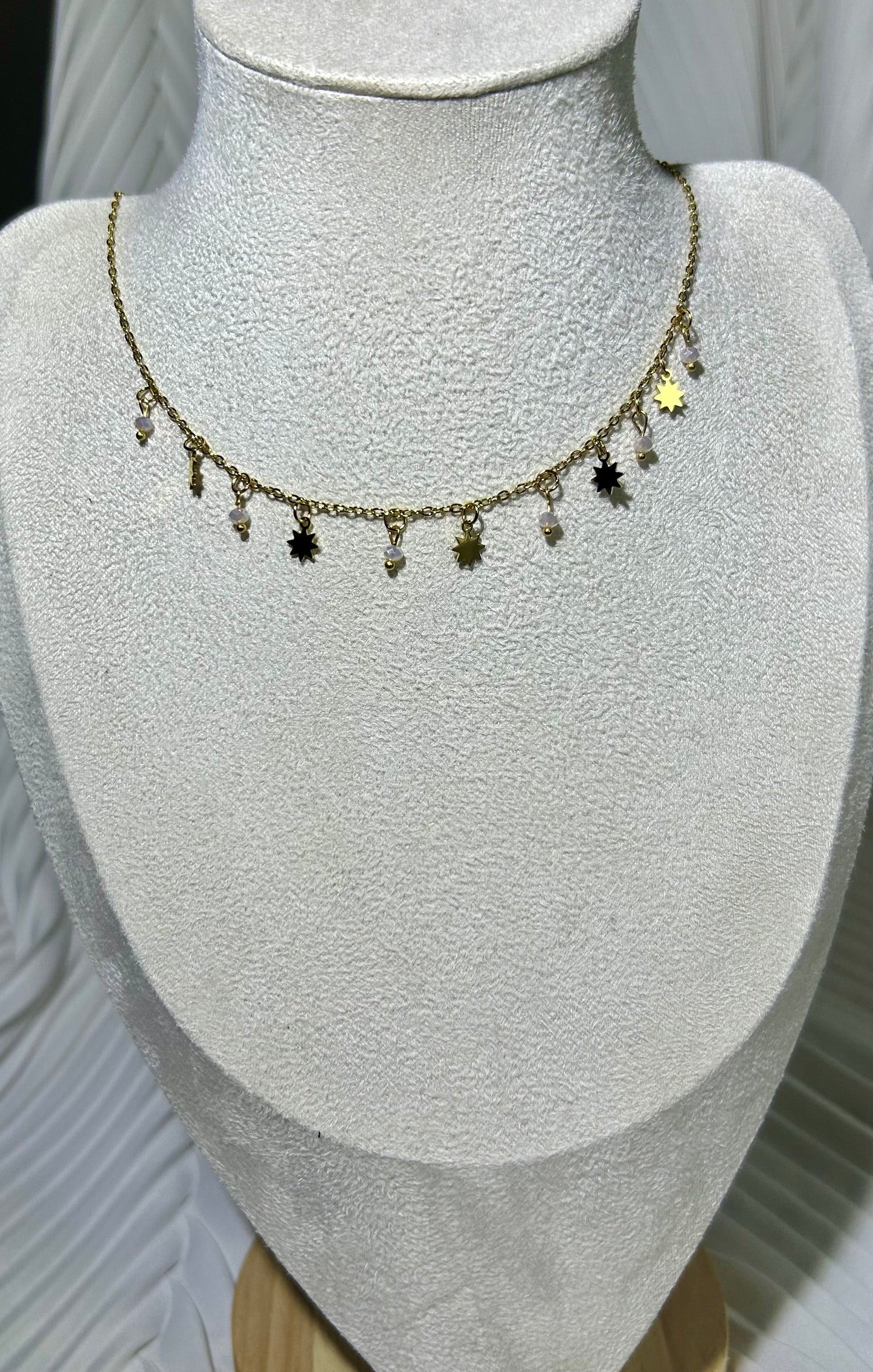 Collier Pampilles blanc