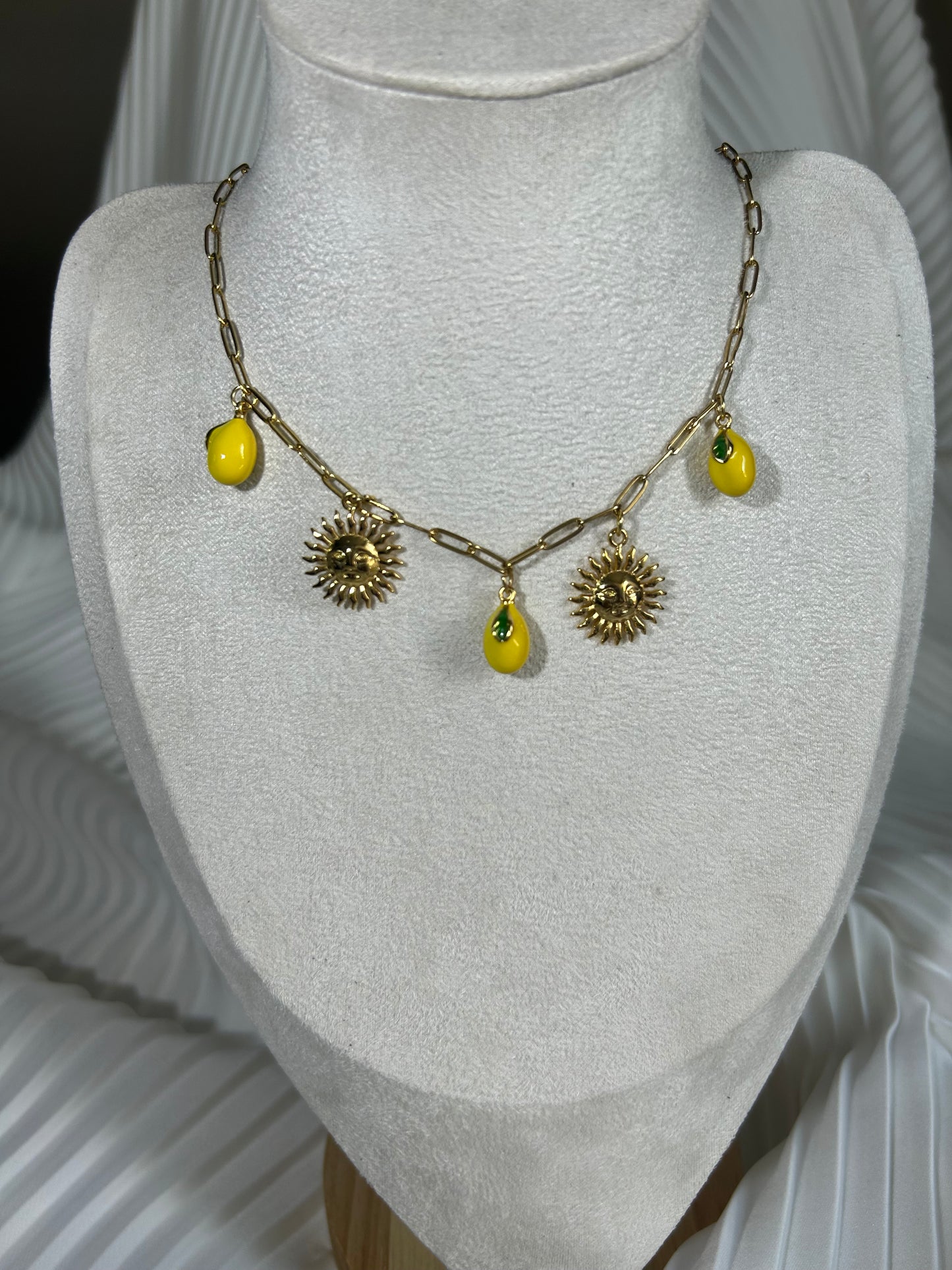Collier Citron breloque