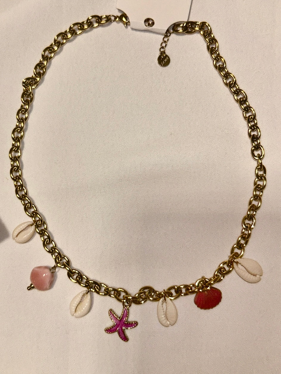 Collier Océane rose